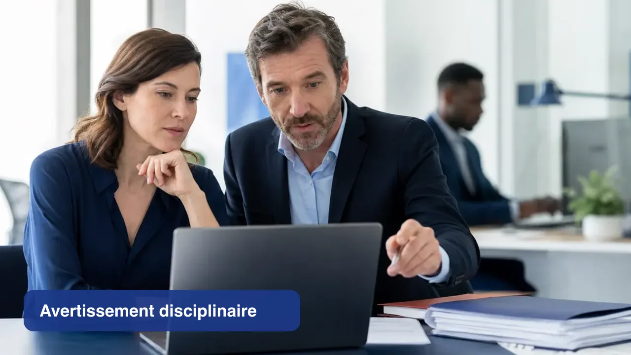 Illustration d’un avertissement disciplinaire notifié au salarié par lettre recommandée électronique