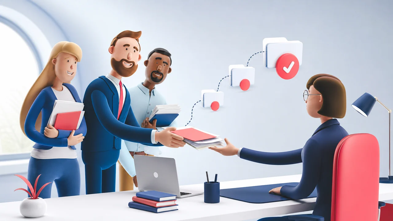 Illustration de succession : échanger des documents avec une trace claire par Mail Certificate