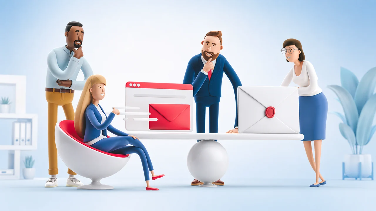 Illustration de lre et lettre recommandée papier : différences pratiques par Mail Certificate