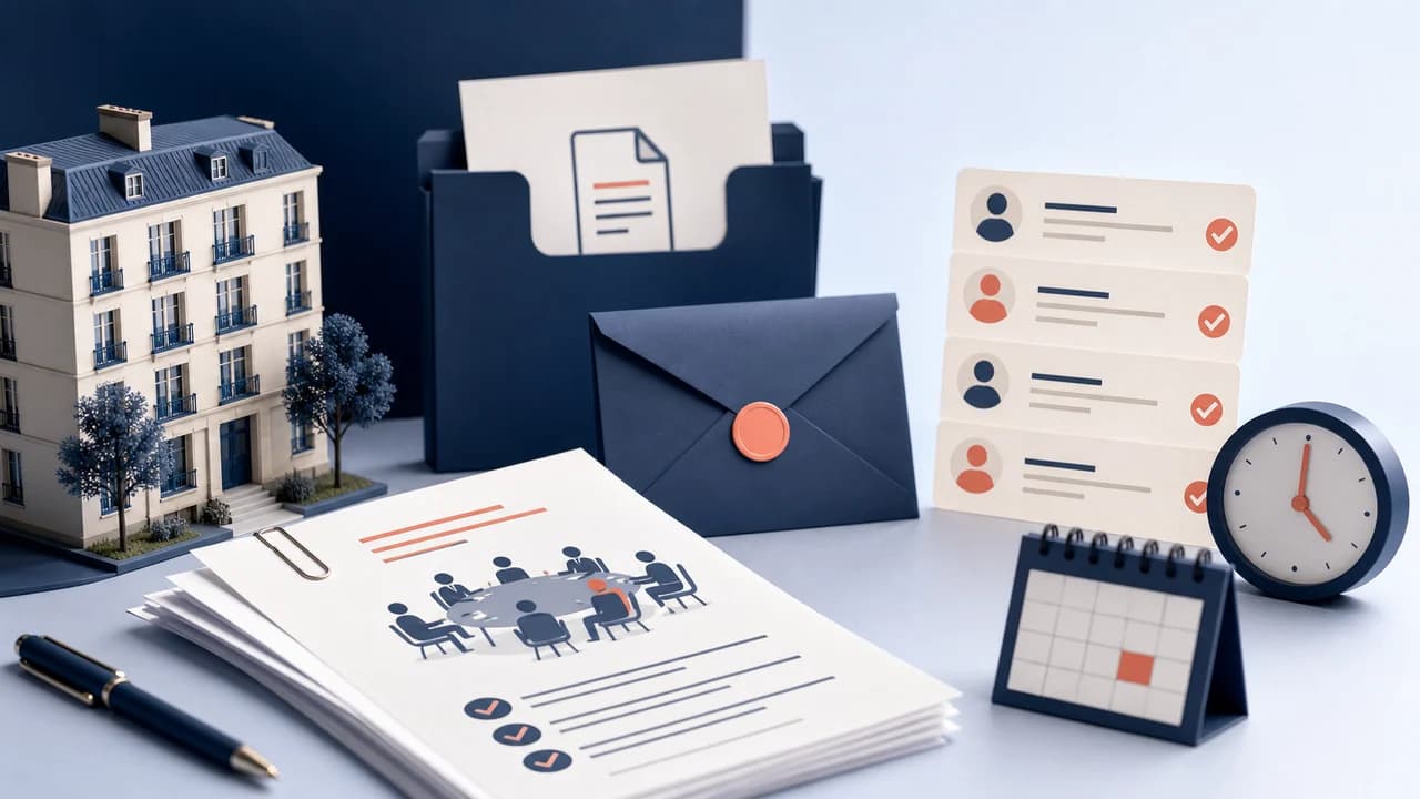 Illustration de notification du pv d’assemblée générale de copropriété par Mail Certificate