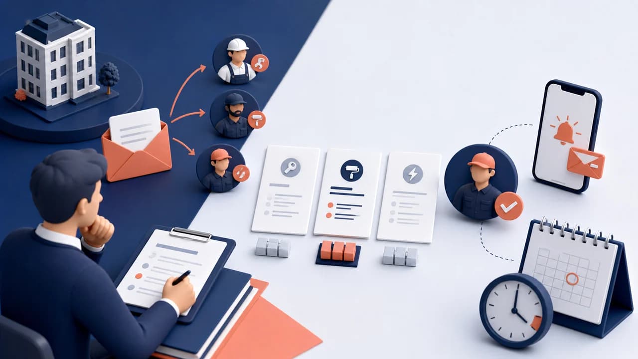 Illustration de prestataires de copropriété : tracer devis et relances par Mail Certificate