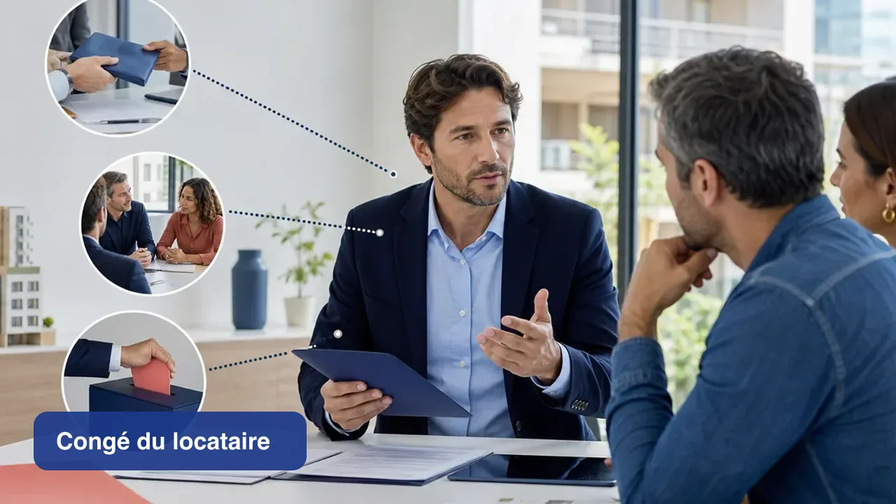 Illustration de l’article « Congé du locataire : modèle de lettre recommandée et délais » par Mail Certificate