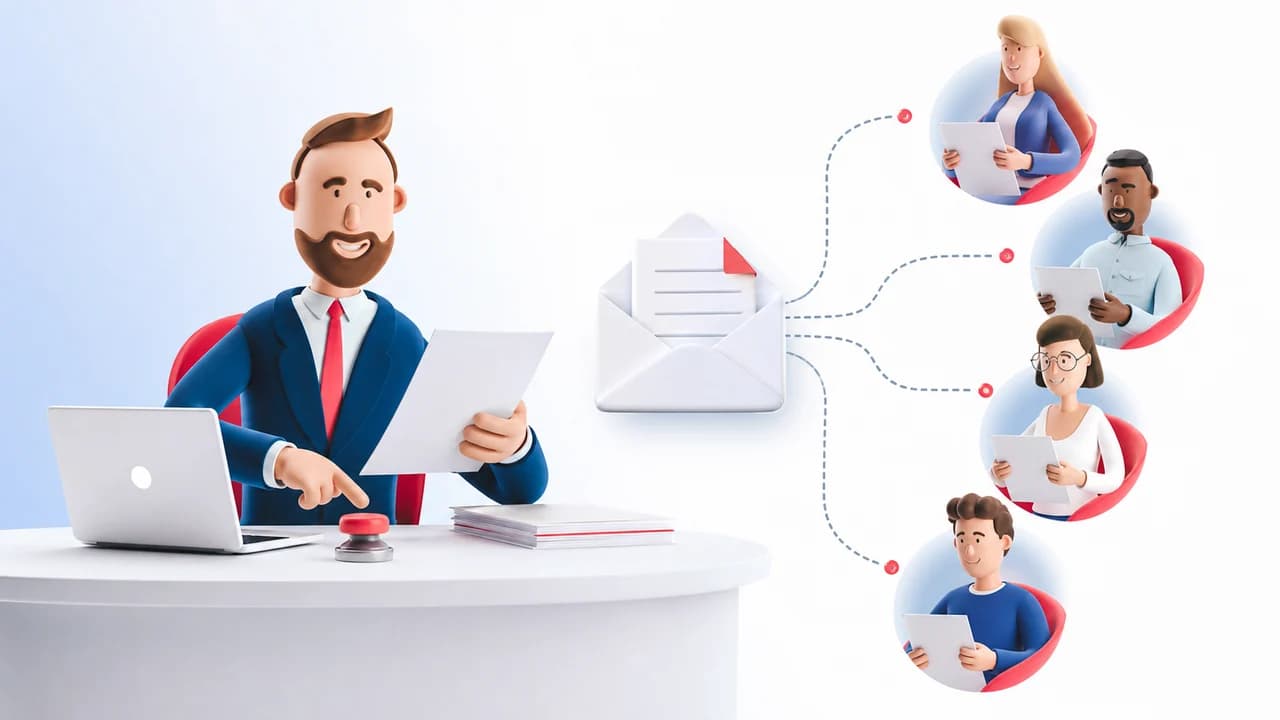 Illustration de communications institutionnelles : organiser des envois traçables par Mail Certificate