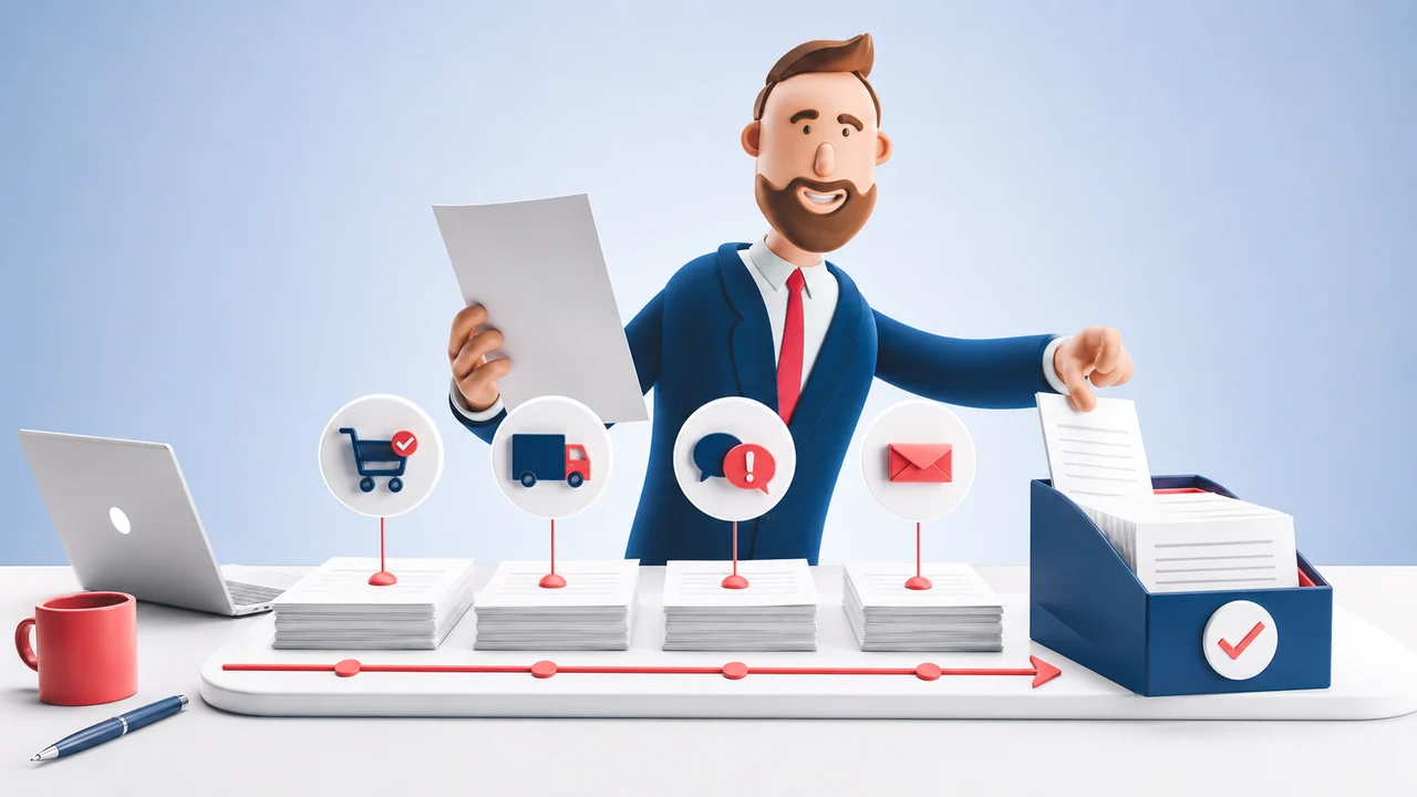 Illustration de litige commercial b2b : construire un dossier chronologique par Mail Certificate