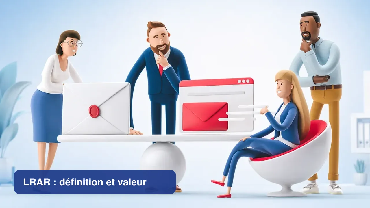 Illustration de la LRAR : définition, valeur juridique et envoi en ligne par lettre recommandée électronique