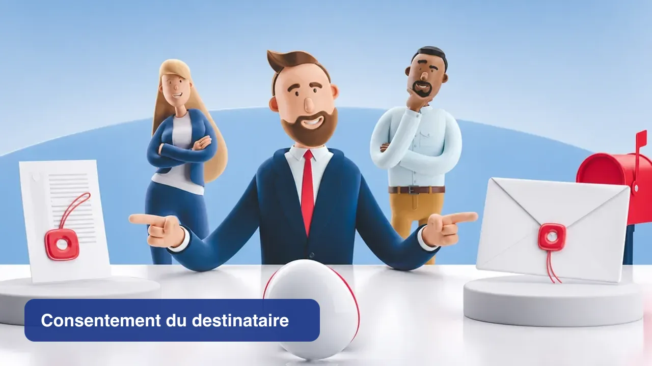 Illustration de l’article « Recommandé électronique et consentement du destinataire » par Mail Certificate